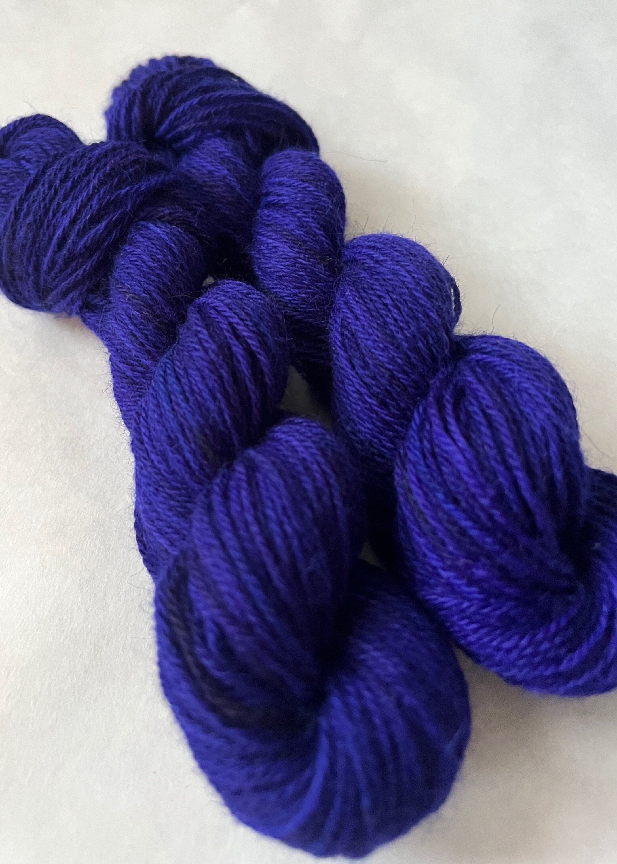 Hand-Dyed Yarn | Violet Hour | Multiple Bases | Deep Violet Tonal | Fingering & Lace Weight