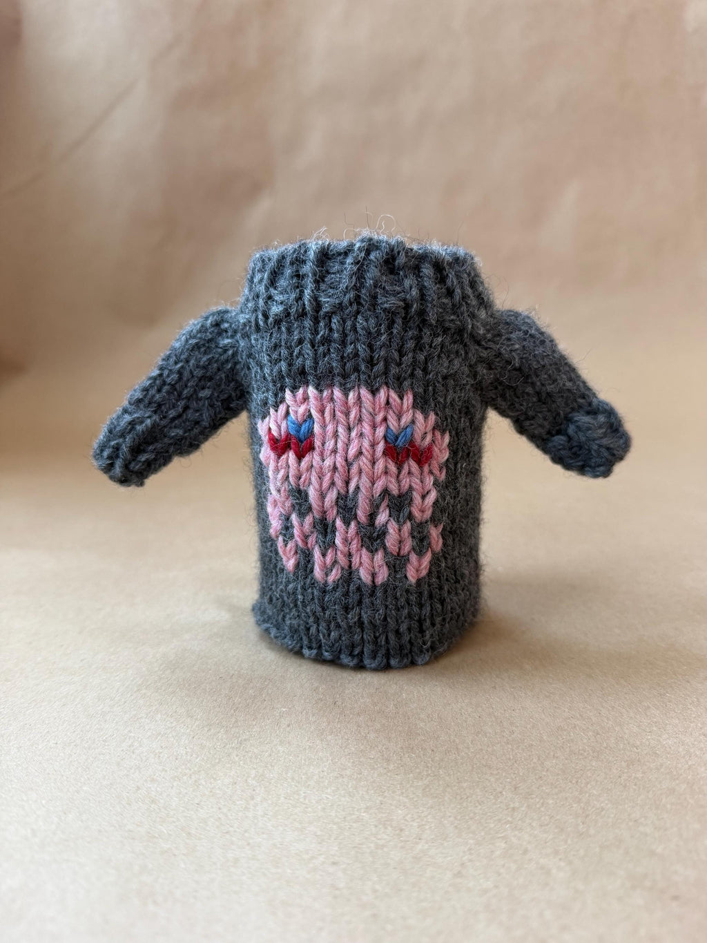 Hand Knit Sweater Can Koozie | Wool Beer Cozy | Knitted Can Cooler | Handmade Gift | 12oz
