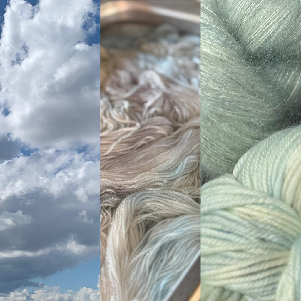 Hand-Dyed Yarn | Cumulus | Multiple Bases & Weights | Pastel Blue Tonal | Knitting & Crochet