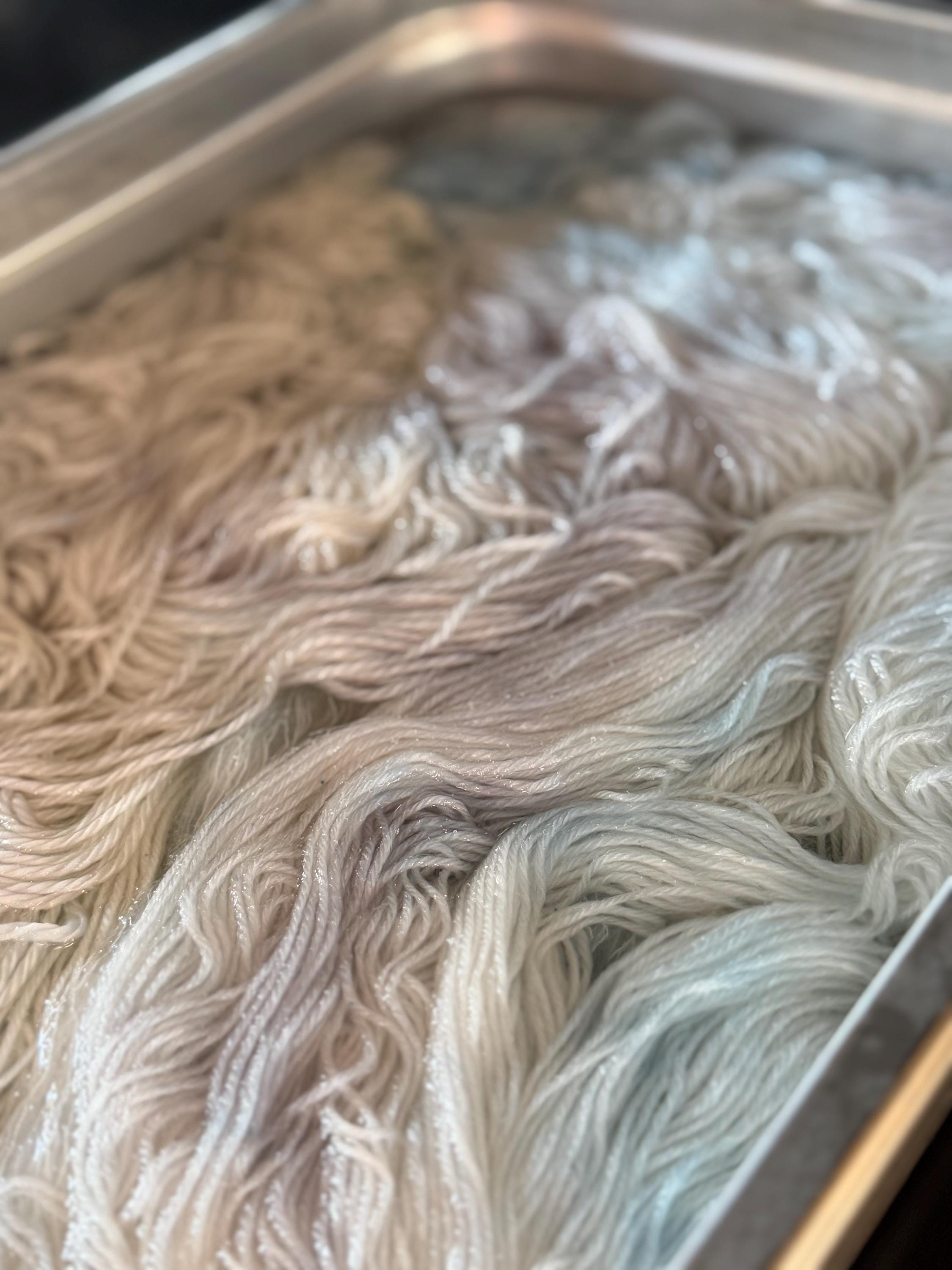 Hand-Dyed Yarn | Cumulus | Multiple Bases & Weights | Pastel Blue Tonal | Knitting & Crochet
