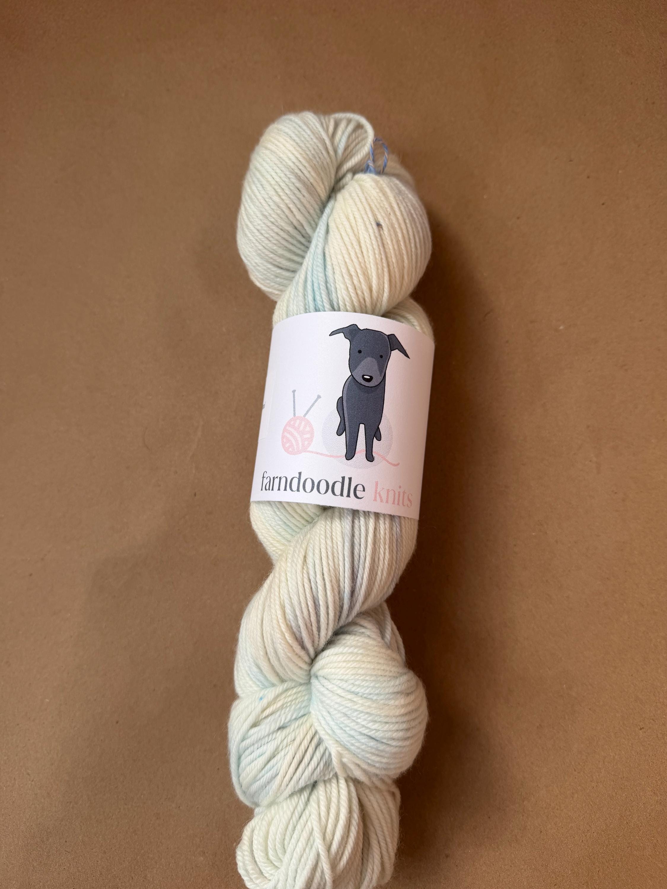 Hand-Dyed Yarn | Cumulus | Multiple Bases & Weights | Pastel Blue Tonal | Knitting & Crochet