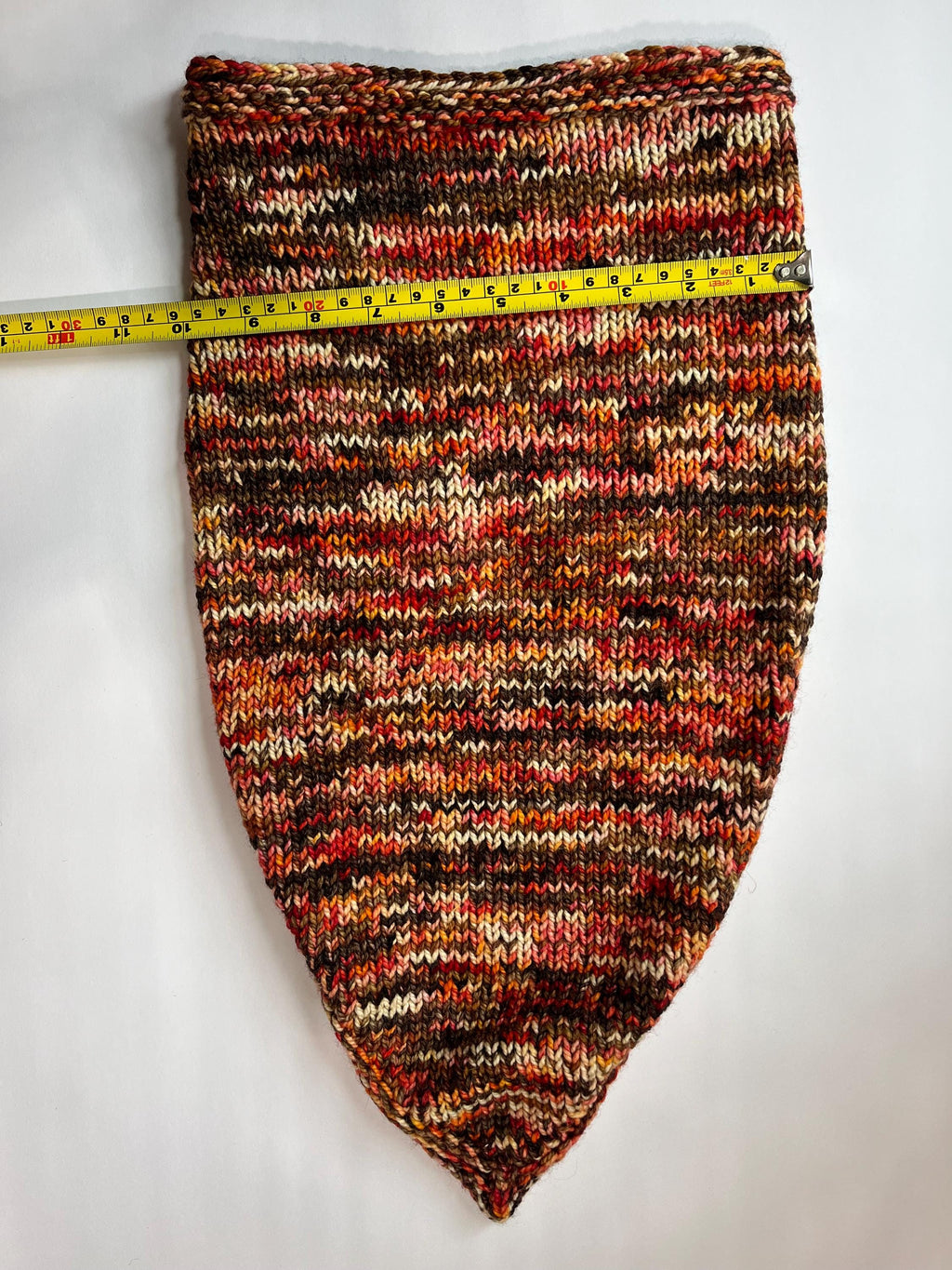 Hand Knit Cowl Scarf – Wool Alpaca Neck Warmer – Hand Dyed Yarn Cowl – Cozy Winter Scarf – Handmade Gift for Her