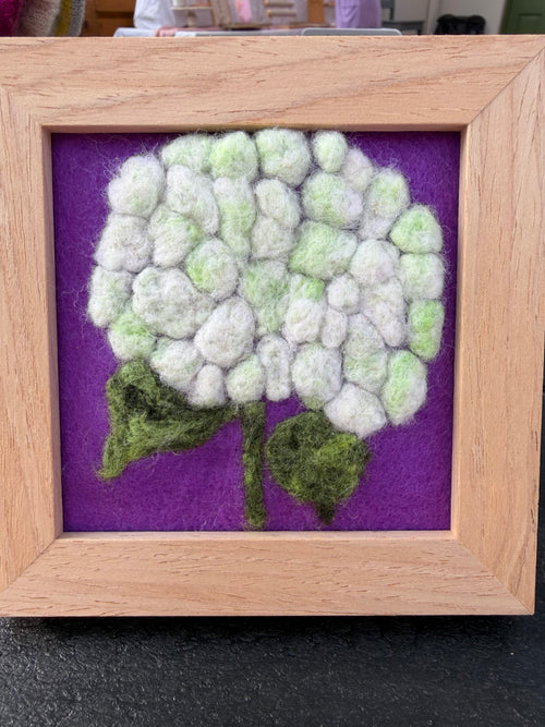 Framed Needle Felted Wall Art | Handmade Fiber Art Decor