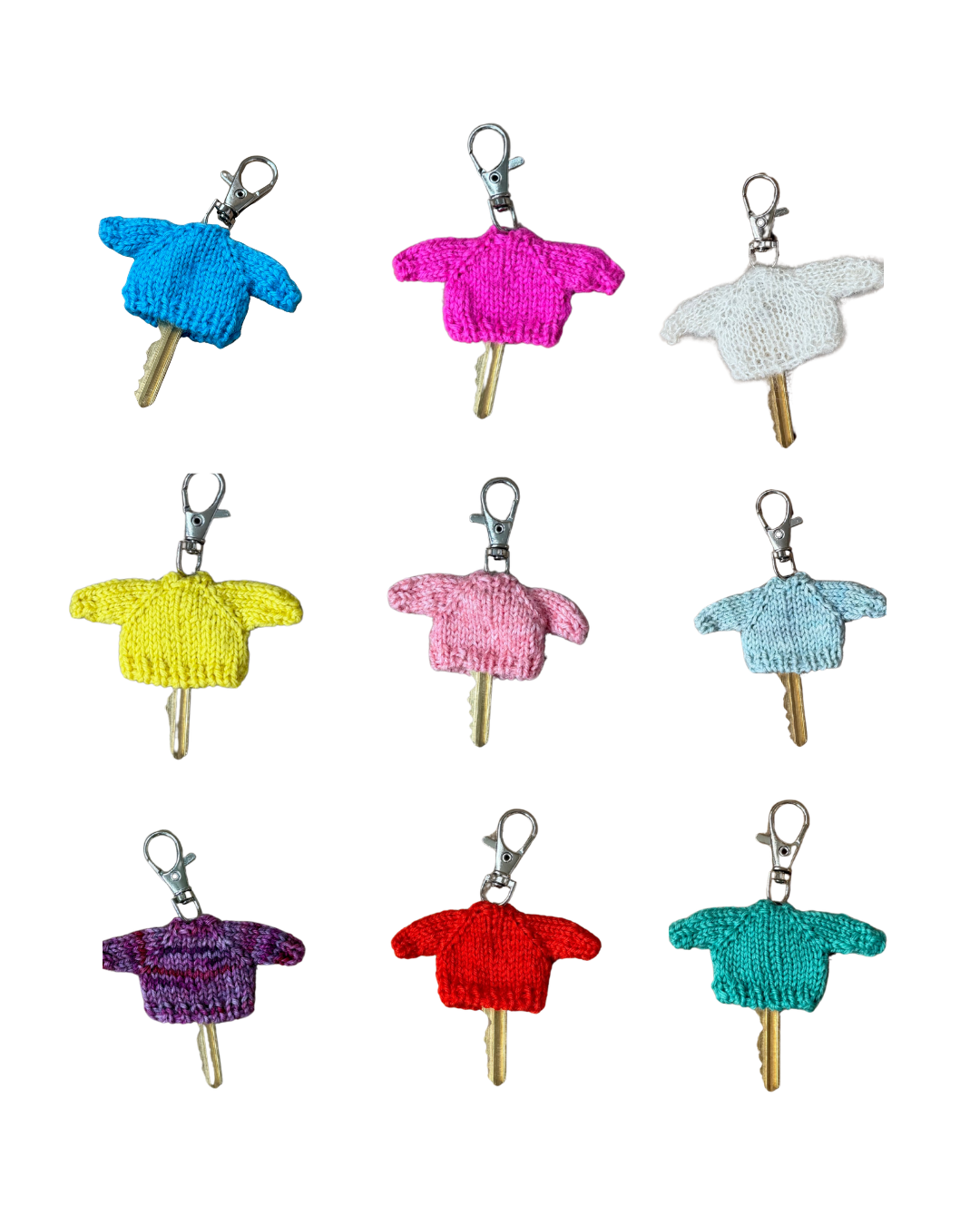 Hand-Knit Sweater Key Cover | Mini Knit Key Cozy