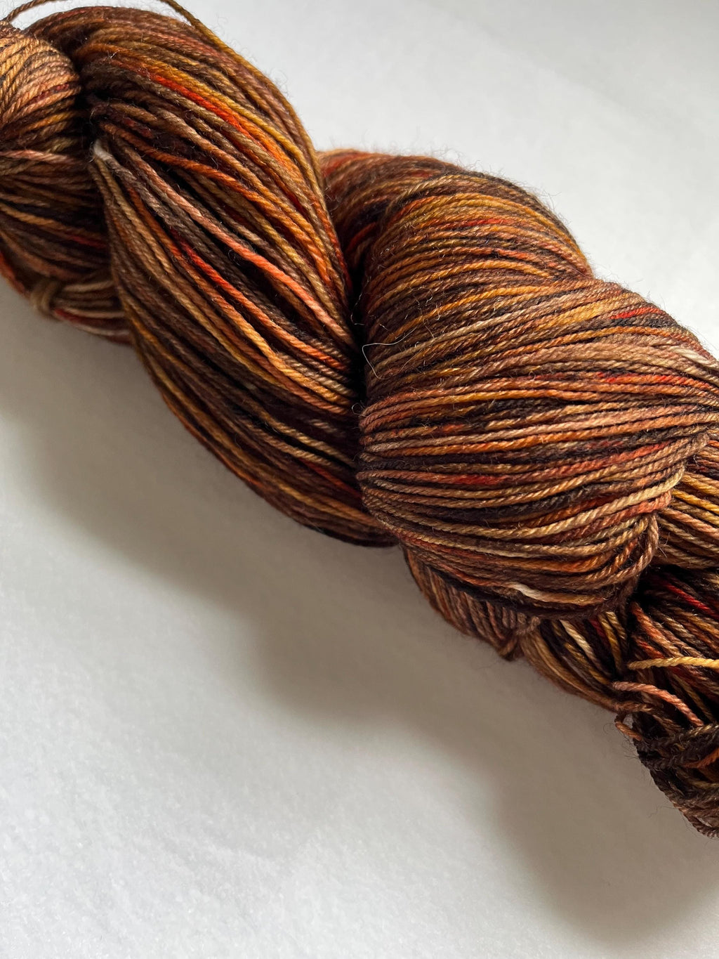 Hand-Dyed Sock Yarn | Merino Nylon | Fall Leaves | Variegated Autumn | Fingering Weight | 100g 437 yards