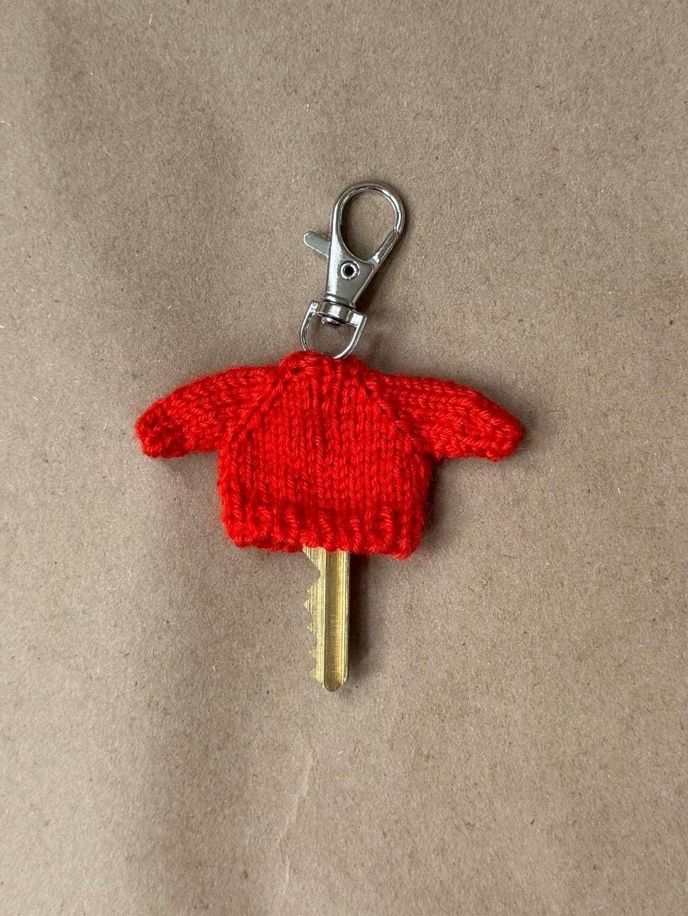 Hand-Knit Sweater Key Cover | Mini Knit Key Cozy