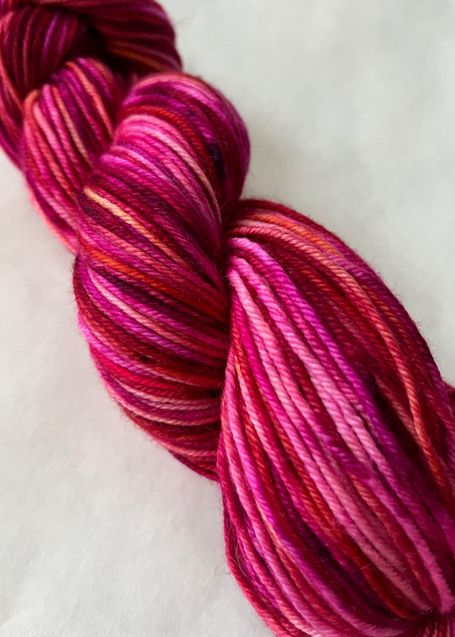 Worsted Weight Yarn Painting Kit  Red Palette (Bright Red, Fuchsia, Poppy  Red)